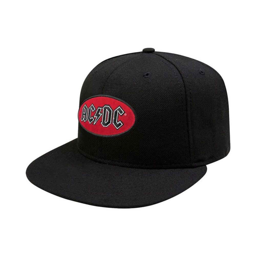AC/DC Unisex Adult Oval Logo Cap / Black/Red
